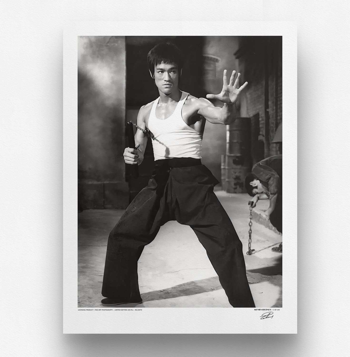 BRUCE LEE - Memories Collection - Luxury XXXL Photography - ! 80x60 cm ! - Limited Edition Nr 01 of 100 - Serial ML10079