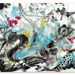Yang Xiaochun (1960) - Painting, brandish -abstract painting - Ink Painting