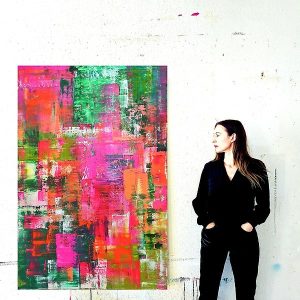Rebecca Sanders Art - Colorful Abstract - XXL