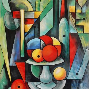 Ksavera - Cubism abstract painting A1159 - canvas XXL
