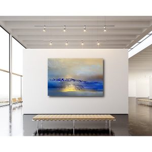 Anderle - Blue glow - Gold composition - XXL