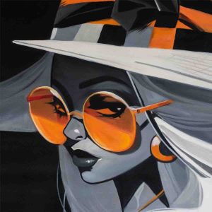 Orange Gaze Portrait