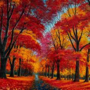 Autumn's Fiery Path