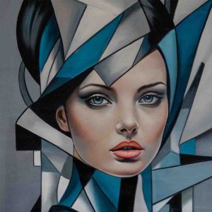 Enigmatic Geometric Portrait