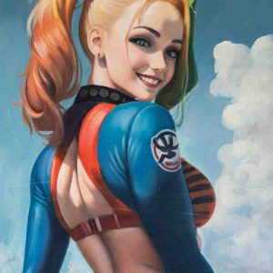 Harlequin's Skyward Smile