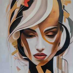 Geometric Grace Portrait