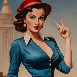 Confident Retro Beauty