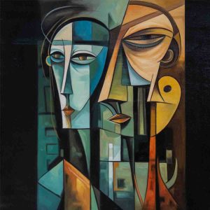 Geometric Cubist Reflection