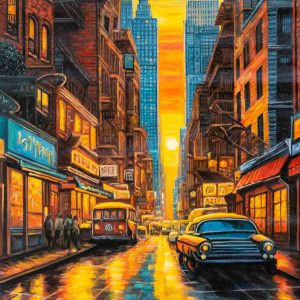 Sunset City Reflections