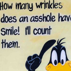 Wrinkle Counting Duck Art