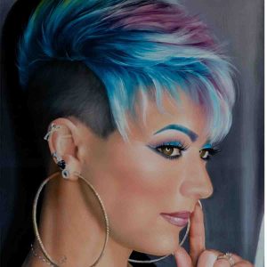 Electric Hue Portrait