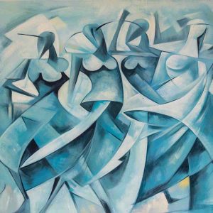 Cubist Azure Dance