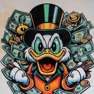 Billionaire Duck Pop Art