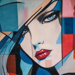 Geometric Woman's Gaze
