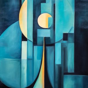 Geometric Teal Radiance