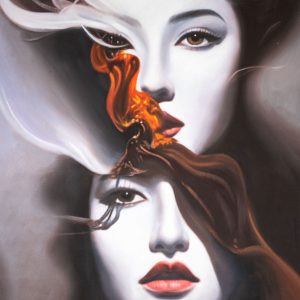 Surreal Fire Portrait