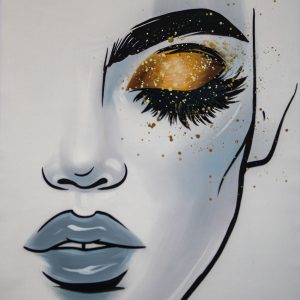 Golden Gaze Portrait