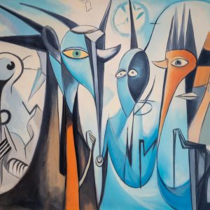 Enigmatic Blue Gazes