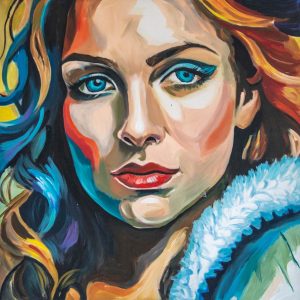 Vibrant Gaze Portrait