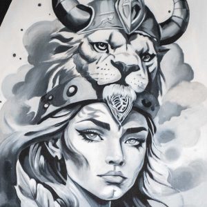 Mythic Lioness Portrait