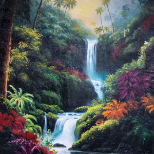 Tropical Waterfall Serenity