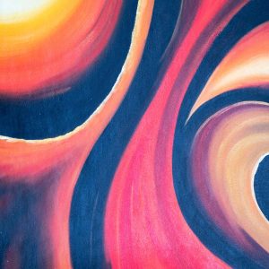 Fiery Nebula Abstract