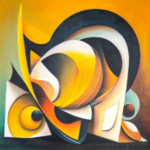 Dynamic Golden Abstract