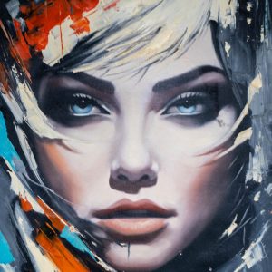 Electric Gaze Portrait