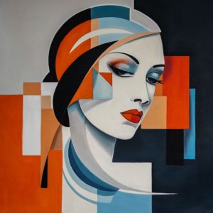 Geometric Grace Portrait