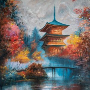 Vibrant Temple Reflections