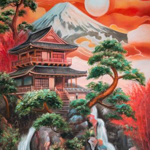 Crimson Fuji Temple
