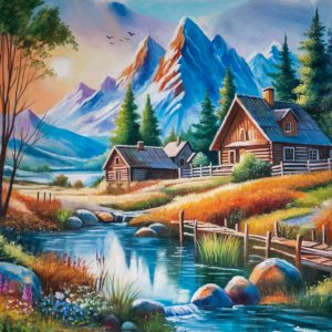 Vibrant Mountainscape Haven