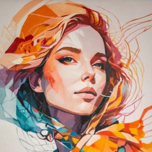 Vibrant Geometric Gaze