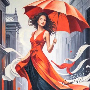 Crimson Umbrella Serenade