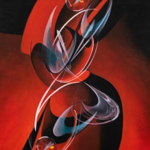 Abstract Crimson Flow