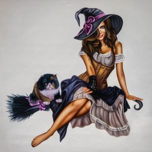 Mischievous Enchantress & Familiar