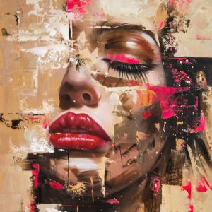 Vivid Gaze Abstract Portrait