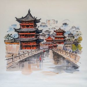 Crimson Pagoda Waterway