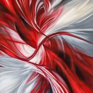 Crimson Velocity Abstract