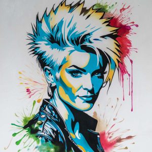Vibrant Edge Portrait