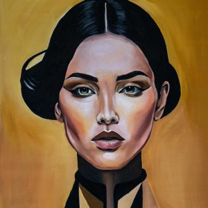 Golden Gaze Portrait
