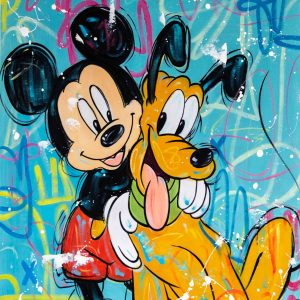 Mickey & Pluto Street Art