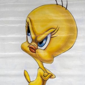 Tweety's Grumpy Gaze