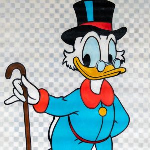Wealthy Duck Canvas Art
