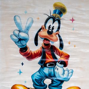 Goofy's Peace Sign Pop Art