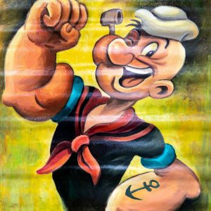 Vibrant Popeye Cartoon Art